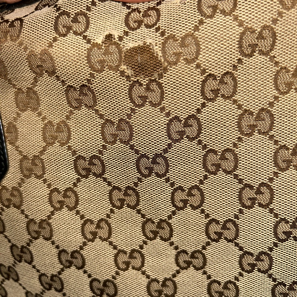 Gucci GG Canvas Jodie Black & Brown Tote‎ - Picture 13 of 16